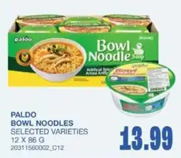 Wholesale Club Paldo bowl noodles offer