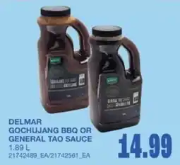 Wholesale Club Delmar gochujang bbq or general tao sauce offer