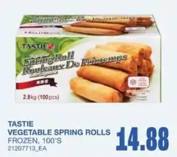 Wholesale Club Tastie vegetable spring rolls offer