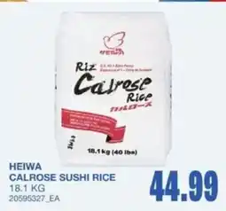 Wholesale Club Heiwa calrose sushi rice offer