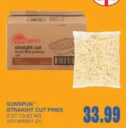 Wholesale Club Sunsun straight cut fries offer