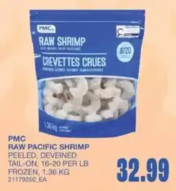 Wholesale Club PMC raw pacific shrimp offer