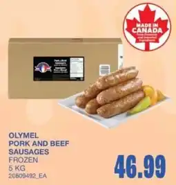 Wholesale Club Olymel pork and beef sausages offer