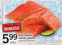 Loblaws fresh Atlantic salmon portions offer