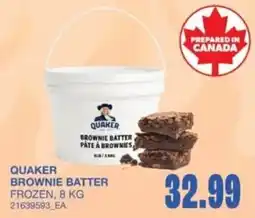 Wholesale Club Quaker brownie batter offer