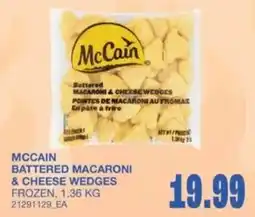 Wholesale Club McCain battered macaroni & cheese wedges offer