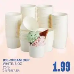 Wholesale Club Ice-cream cup offer