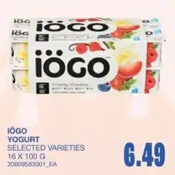 Wholesale Club iogo yogurt offer