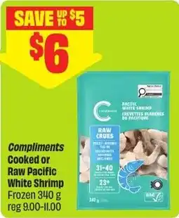 FreshCo Compliments cooked or raw pacific white shrimp offer