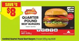 FreshCo Cardinal quarter pound beef burgers offer