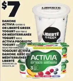 Independent Grocer Danone activia yogurt offer