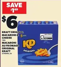 Independent Grocer Kraft original macaroni & cheese offer