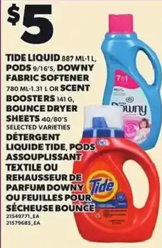 Independent Grocer Tide liquid pods offer
