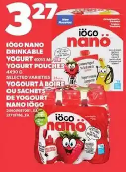 Independent Grocer iogo nano drinkable yogurt offer