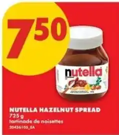 No Frills nutella hazelnut spread offer