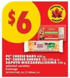 No Frills pc cheese bars offer