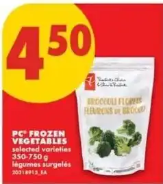 No Frills PC frozen vegetables offer