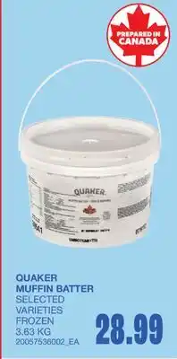 Wholesale Club MUFFIN BATTER offer