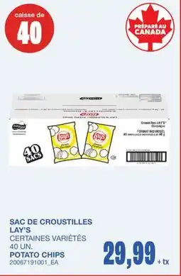 Wholesale Club SAC DE CROUSTILLES, 40 UN offer