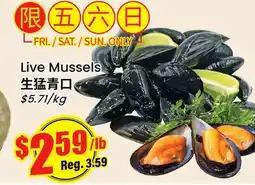 Btrust Supermarket Live Mussels offer