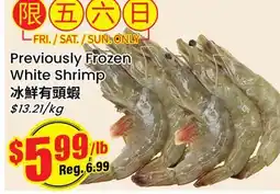 Btrust Supermarket Previously Frozen White Shrimp offer