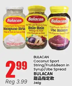 Btrust Supermarket BULACAN Coconut Sport String/Fruit&Bean in Syrup/Ube Spread offer