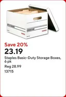Staples Staples Basic-Duty Storage Boxes offer