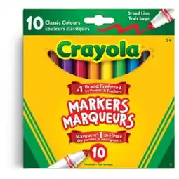 Staples Crayola Original Broad Line Markers offer