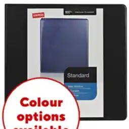 Staples Staples Standard View Binder with D-Rings - 1 - Black offer