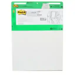 Staples Recycled Self-Stick Easel Pad, 25 x 30, White, 30 Sheets offer