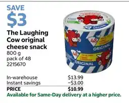 Costco The Laughing Cow original cheese snack offer