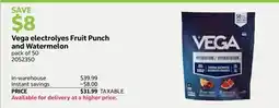 Costco Vega electrolyes Fruit Punch and Watermelon offer