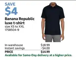 Costco Banana Republic luxe t-shirt offer