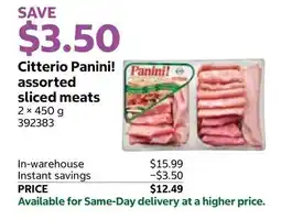 Costco Citterio Panini! assorted sliced meats offer