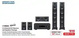 Visions Electronics YAMAHA 5.2-Channel A/V Receiver and Surround Package offer