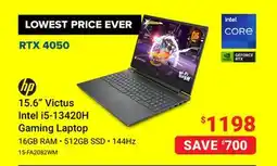 Visions Electronics HP 15.6 Victus Intel i5-13420H Gaming Laptop offer