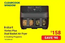 Visions Electronics Instant Vortex Plus Dual Basket Air Fryer offer