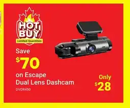 Visions Electronics Escape Dual Lens Dashcam offer
