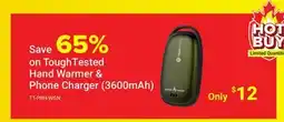 Visions Electronics ToughTested Hand Warmer & Phone Charger (3600mAh) offer