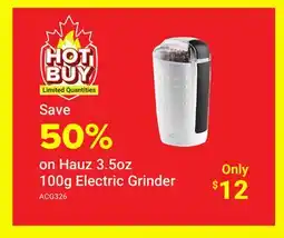 Visions Electronics Hauz 3.5oz 100g Electric Grinder offer