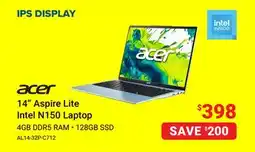 Visions Electronics Acer 14 Aspire Lite Intel N150 Laptop offer