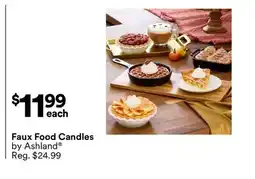 Michaels Faux Food Candles by Ashland offer