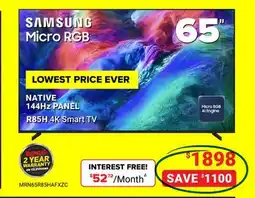 Visions Electronics SAMSUNG Micro RGB R85H 4K Smart TV 65 offer