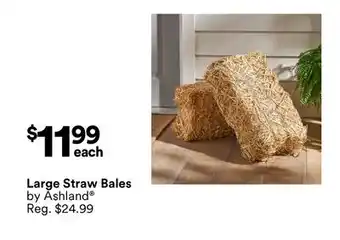 Michaels Large Straw Bales by Ashland offer