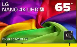 Visions Electronics LG NANO 4K UHD AI 65 NU70 4K Smart TV offer