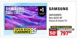 2001 Audio Video QN50QN80F SAMSUNG 50 NEO QLED 4K TIZEN OS SMART offer