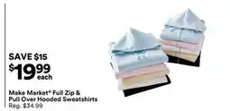 Michaels Make Market Full Zip & Pull Over Hooded Sweatshirts offer