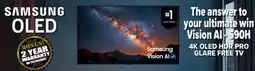 2001 Audio Video SAMSUNG 55 4K OLED HDR PRO GLARE FREE TV offer