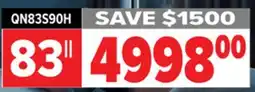 2001 Audio Video QN83S90H 83 SAMSUNG 4K OLED AI HDR+ GLARE FRE offer