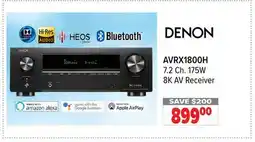 2001 Audio Video DENON 7.2 Ch. 175W 8K AV Receiver offer